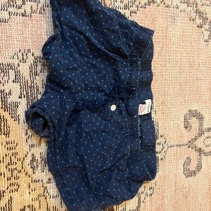 J. Crew Navy Blue Polka Dot Sleep Shorts
